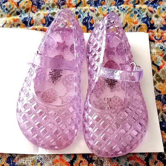 Old Navy Shoes Old Navy Toddler Girls Lavender Glitter Jelly Sandals Size 6 Poshmark